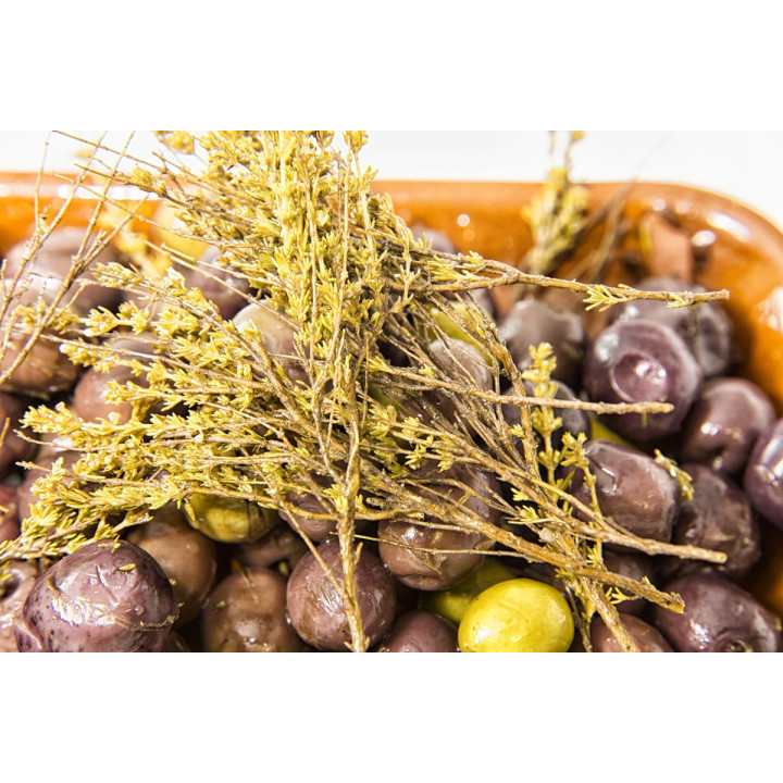 ACEITUNA ANDALUZA MORADA Y RAJADA