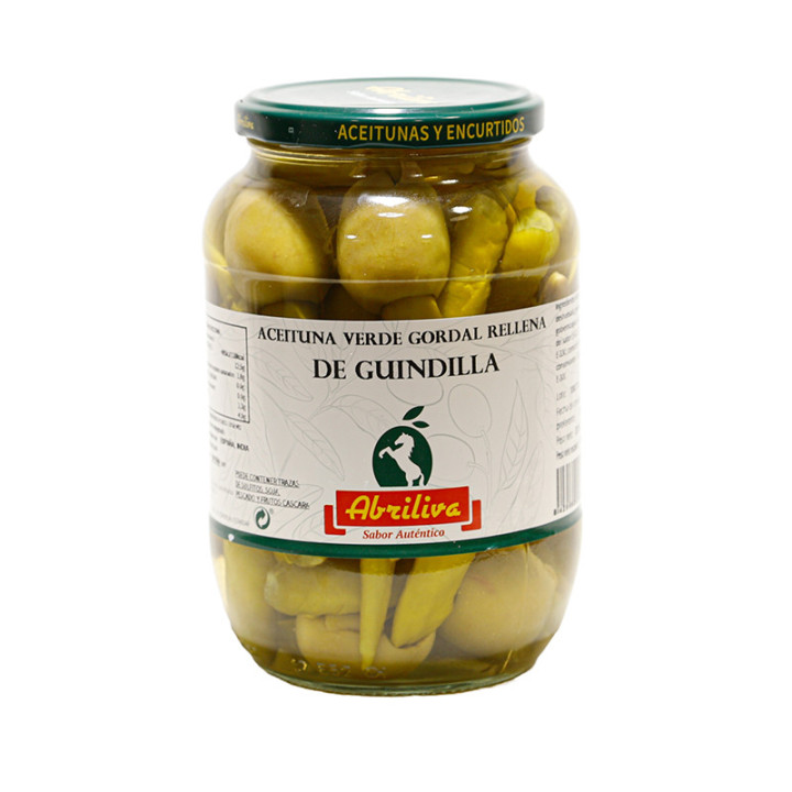 Aceituna Verde Gordal Rellena de Guindilla
