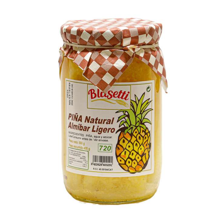 Piña natural almíbar ligero Blasetti