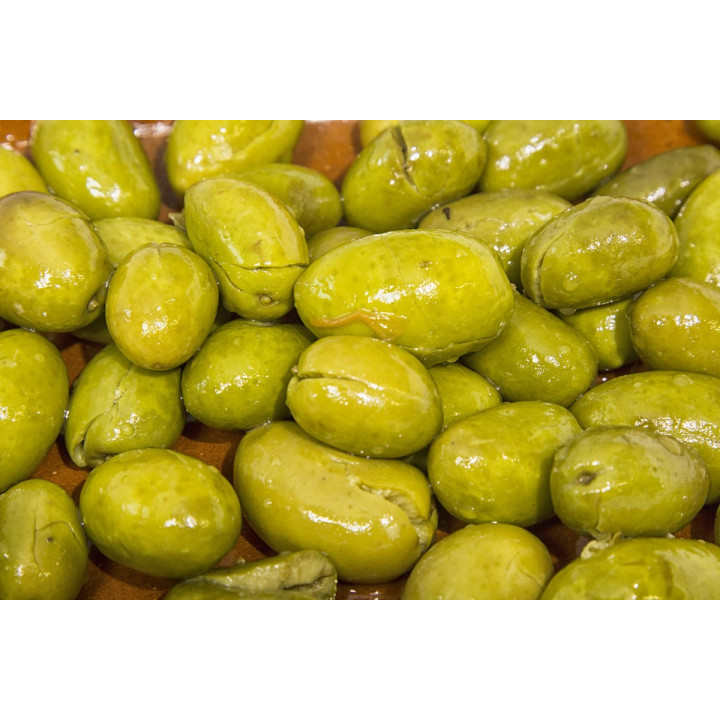 ACEITUNAS EXTREMEÑAS PARTIDAS Y ALIÑADAS